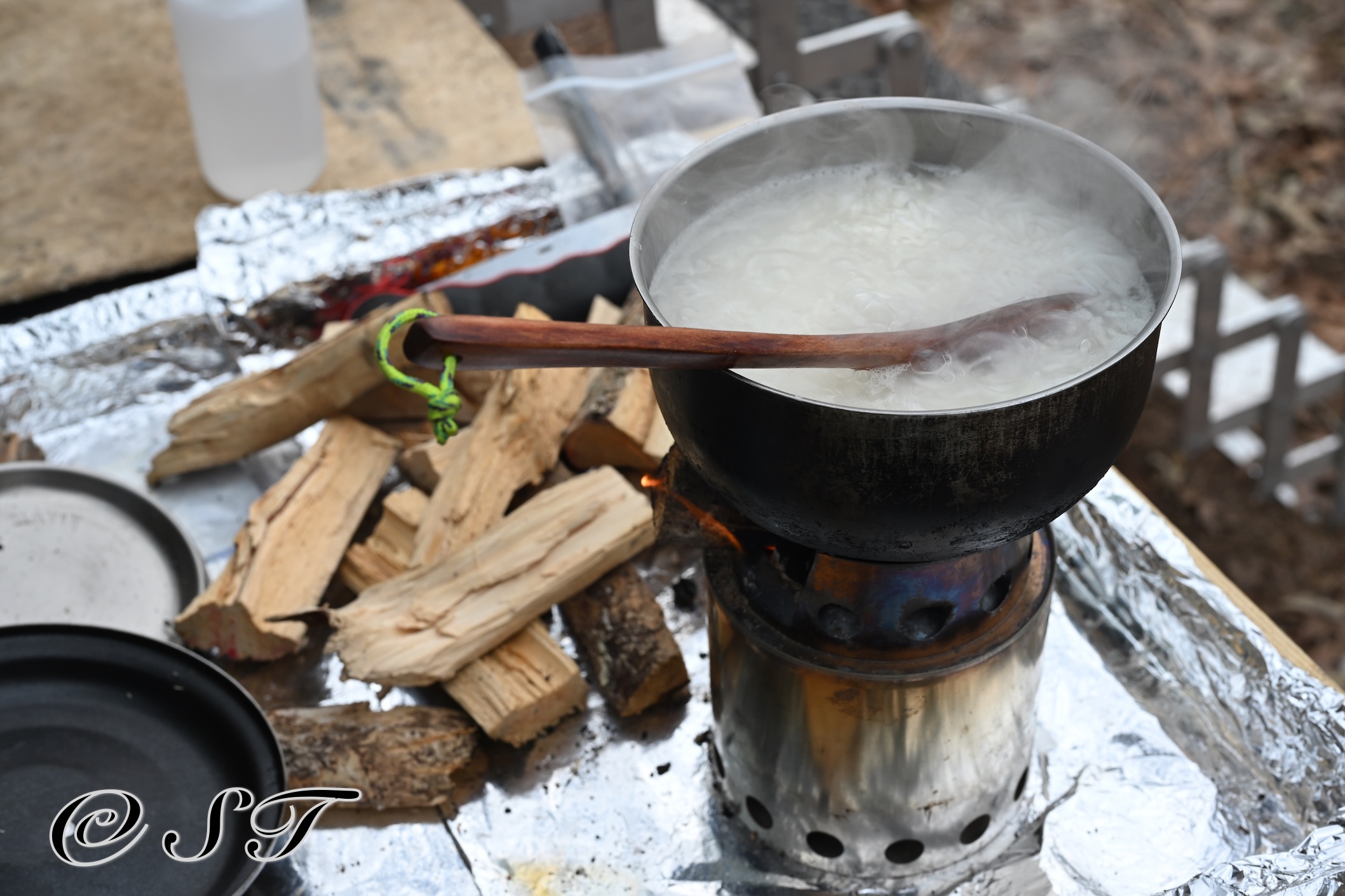 Cooking on Bushbuddy