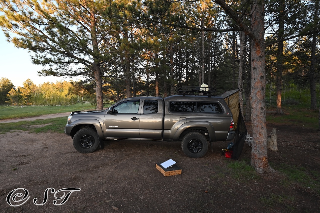 Truck camping